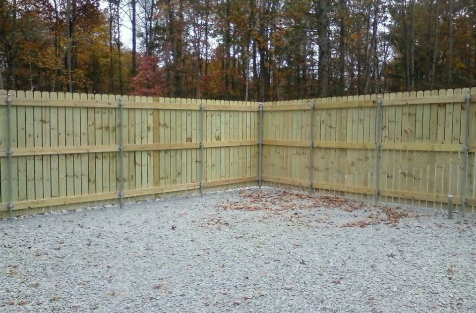 Masonry Security Fence — Franklin, NC — Franklin Fence Company