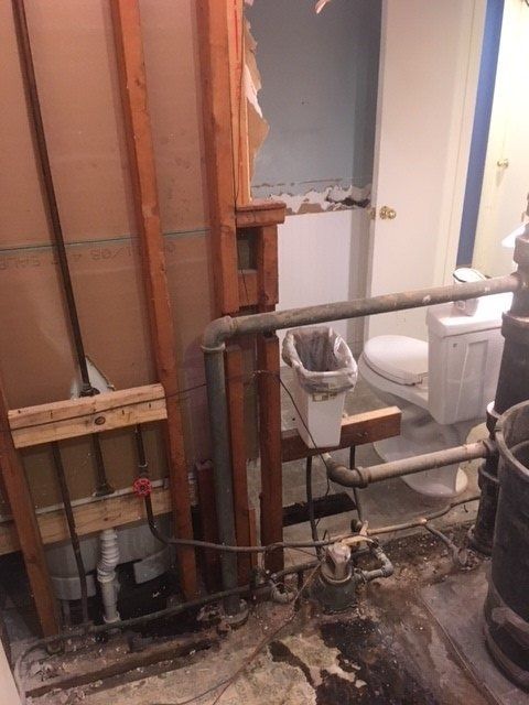 Bathroom Remodel Before  — Clean Roof Gutter in Sharpsville, PA