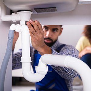 Residential Plumbing — Plumber Fixing Sink Drainage in Indianapolis, IN Residential Plumbing — Plumber Fixing Sink Drainage in Indianapolis, IN