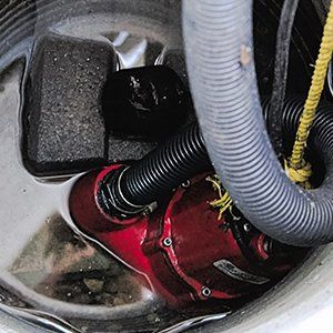 Sump Pump — Sump Pump with Water in Indianapolis, IN Sump Pump — Sump Pump with Water in Indianapolis, IN