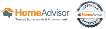 A logo for home advisor trusted home repair and improvement