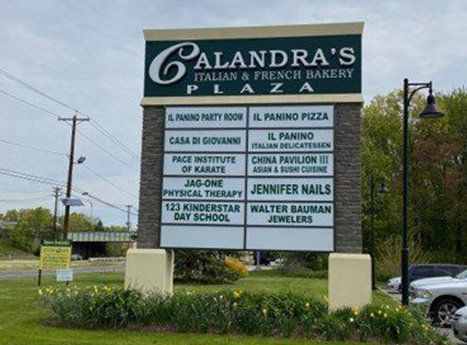 Plaza Signage — Clifton, NJ — Evergreen Commercial Real Estate Brokers Inc