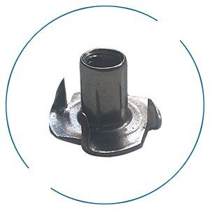 Stainless Steel 4 Prong T-Nut