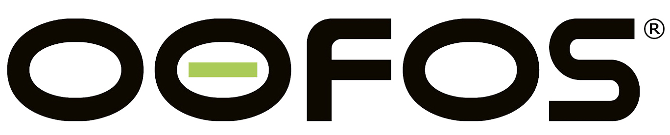 A black and white logo for a company called oofos