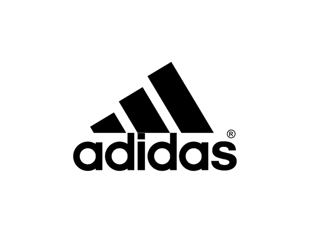 The adidas logo is black and white on a white background.
