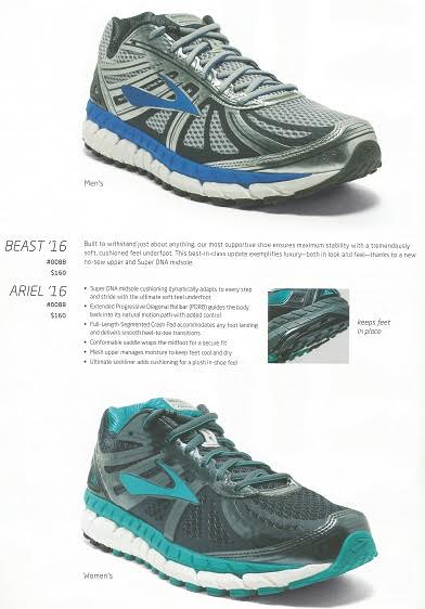 A pair of brooks running shoes on a white background