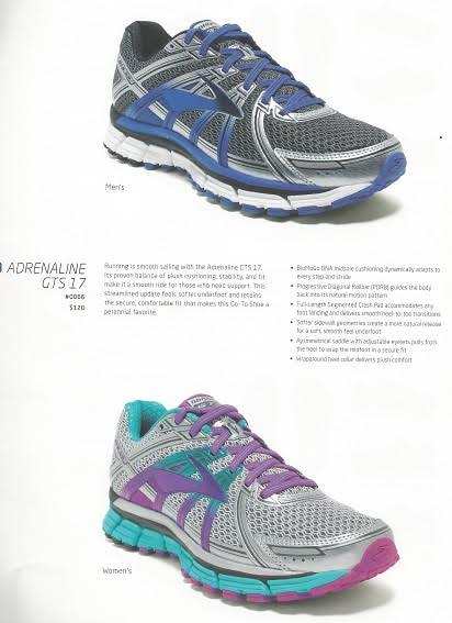 A pair of brooks running shoes on a white background.