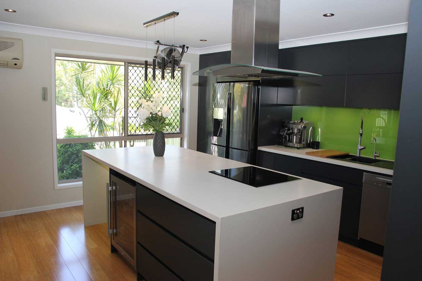 white counter top