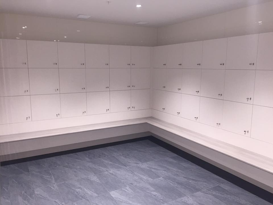 locked shelves