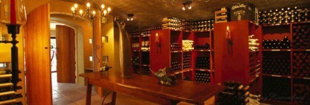 Wine cellar in the basement Basement wine cellar