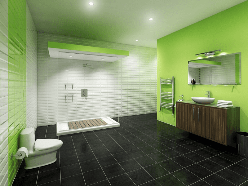 Too Much greenery? Greenery bathroom