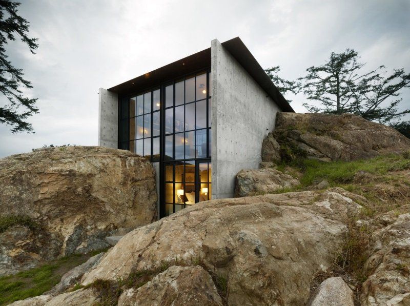 This home is built into its environment Pierre means stone