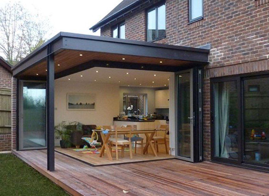 This outdoor room is perfect for dining and entertaining Outdoor room