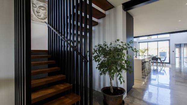 The stairway in Pzazz Building's House of the Year entry Stairway in Pzazz Building's House of the Year entry