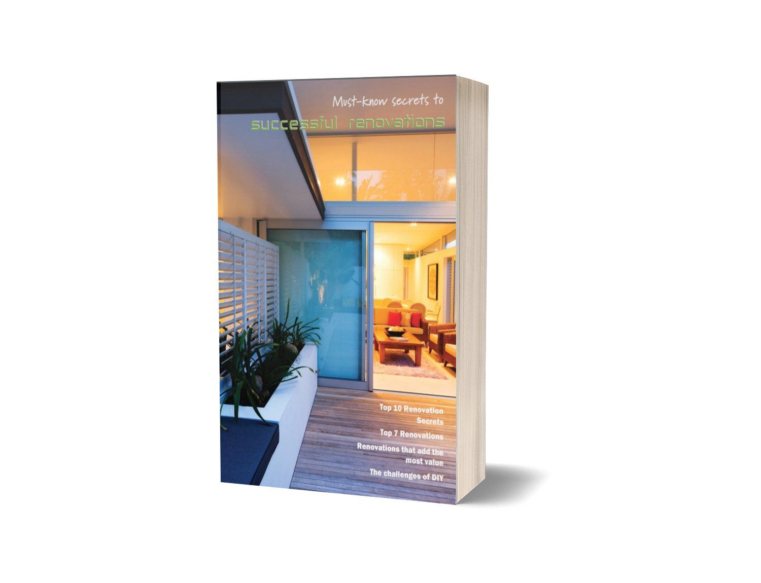 A book with a picture of a house on the cover.