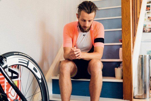 fatigued cyclist