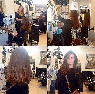 Inside the salon
