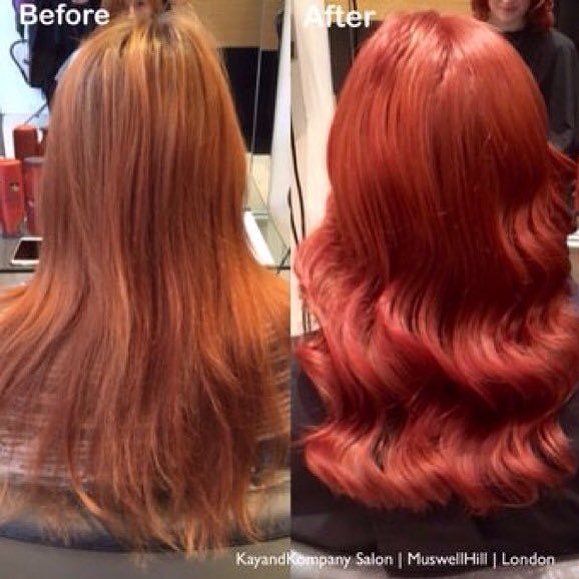red hair haircolours kayandkompany hairdressers london muswell n10