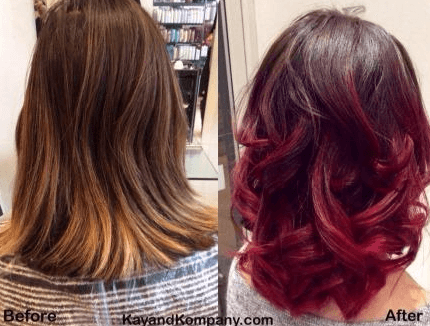 hair colour transformation