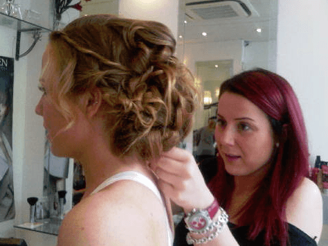styling hair