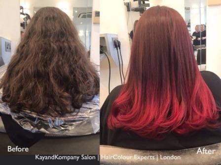 ombre hair long haircolour experts transformations kayandkompany salon hairdressers muswellhill london n10