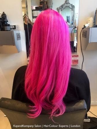 pink hair haircolour experts best salon kayandkompany hairdressers muswell hill london n10