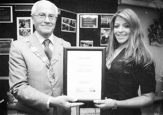 kayandkompany hairdressers salon muswellhill n10 Elli with mayor of enfield kayandkompany hairdressers salon muswellhill n10 with mayor of enfield