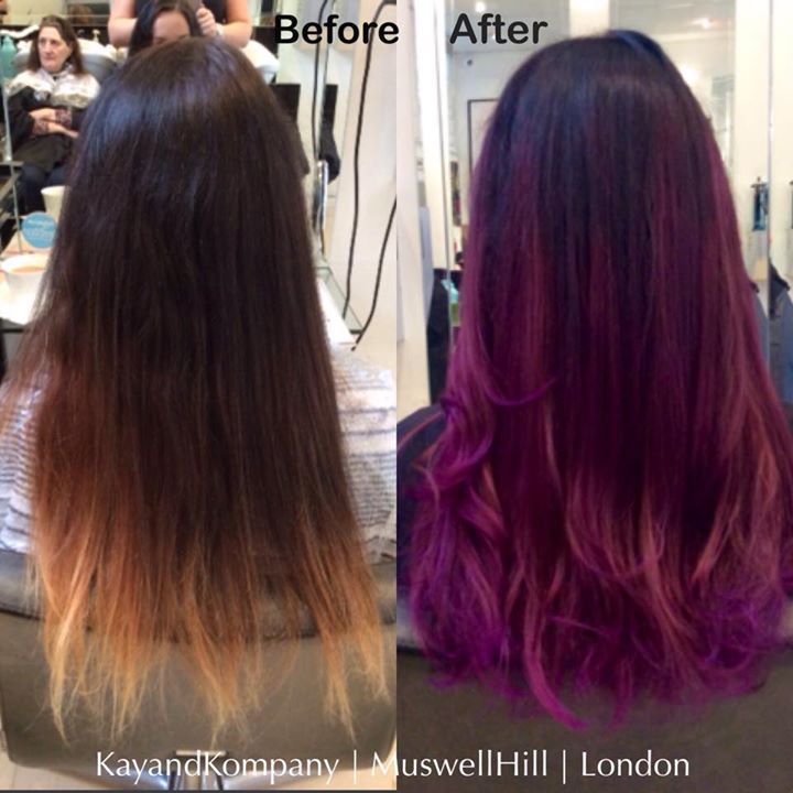 ombre hair long hair transformations kayandkompany salon hairdressers muswellhill london n10