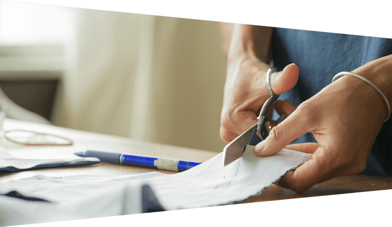 Cutting the fabric