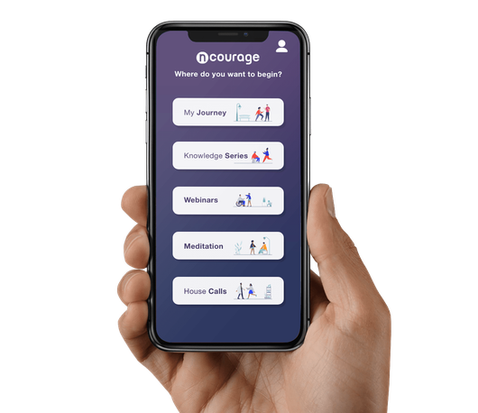 get nCourage anxiety Wellmess app get nCourage anxiey wellness app