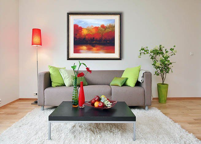 Living Room Digital Art Frames | Inverness, FL | Works of Art Custom Framing & Gallery Inc.