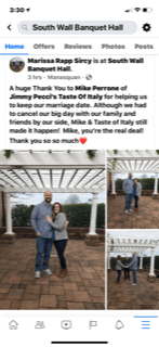 Client Photos in  Social Media — Township, NJ — SW Banquet Hall