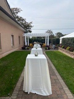 Outdoor Table Setup — Township, NJ — SW Banquet Hall