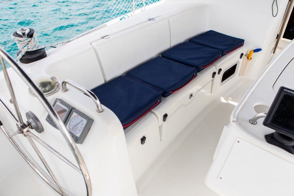 Beneteau Cyclades 43.3 cockpit with cushions