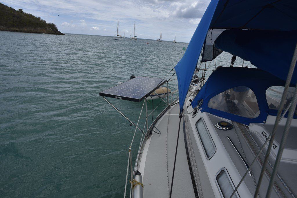 35' Granada Atlantica 375 solar panel
