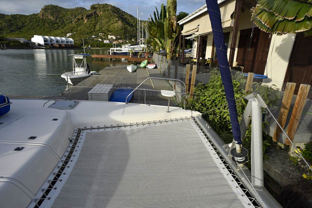 Leopard 40 catamaran trampoline