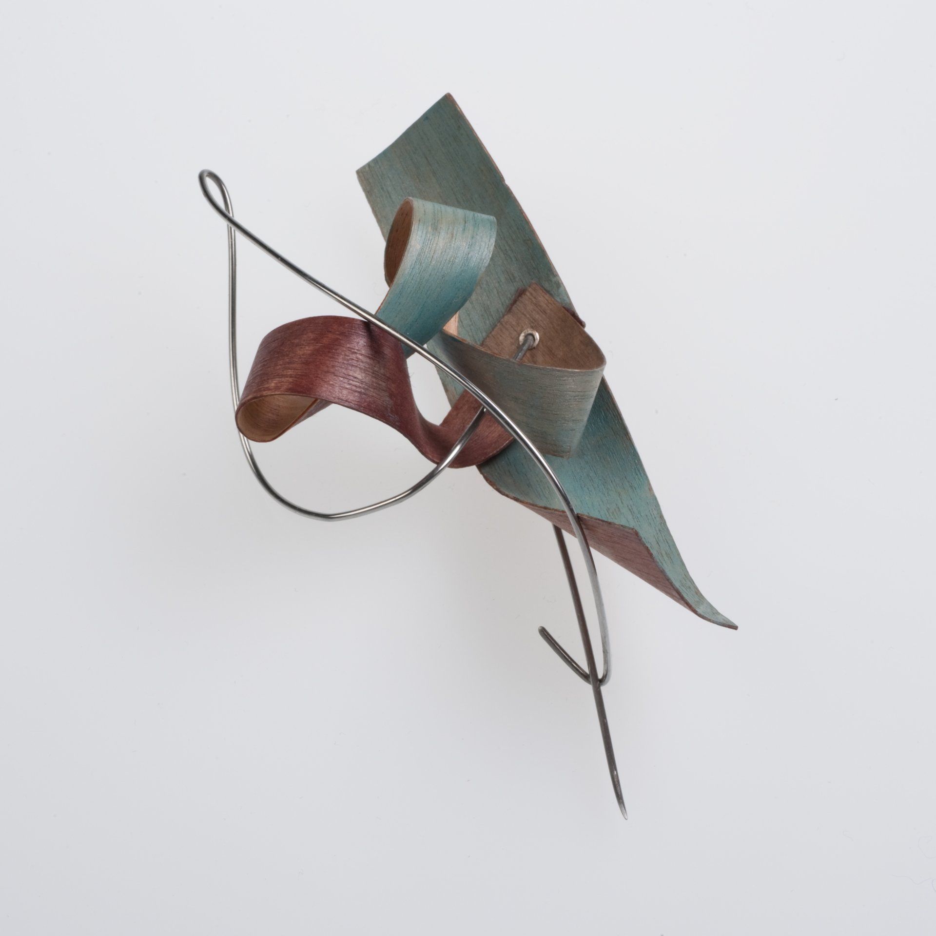 Formed Plywood Brooch ©Libby Day Design