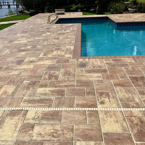 nice resurfaced square pool