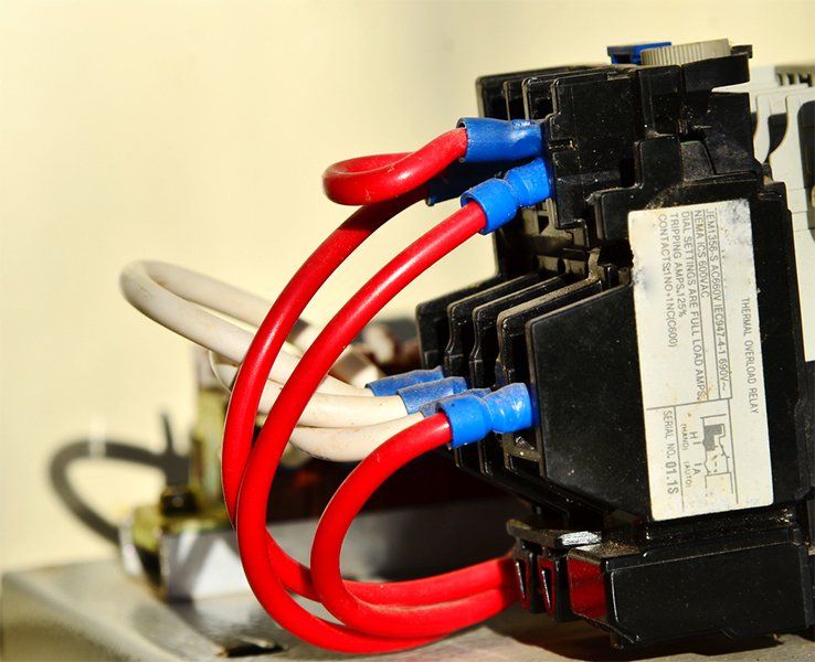 control panel for thermal overload relay