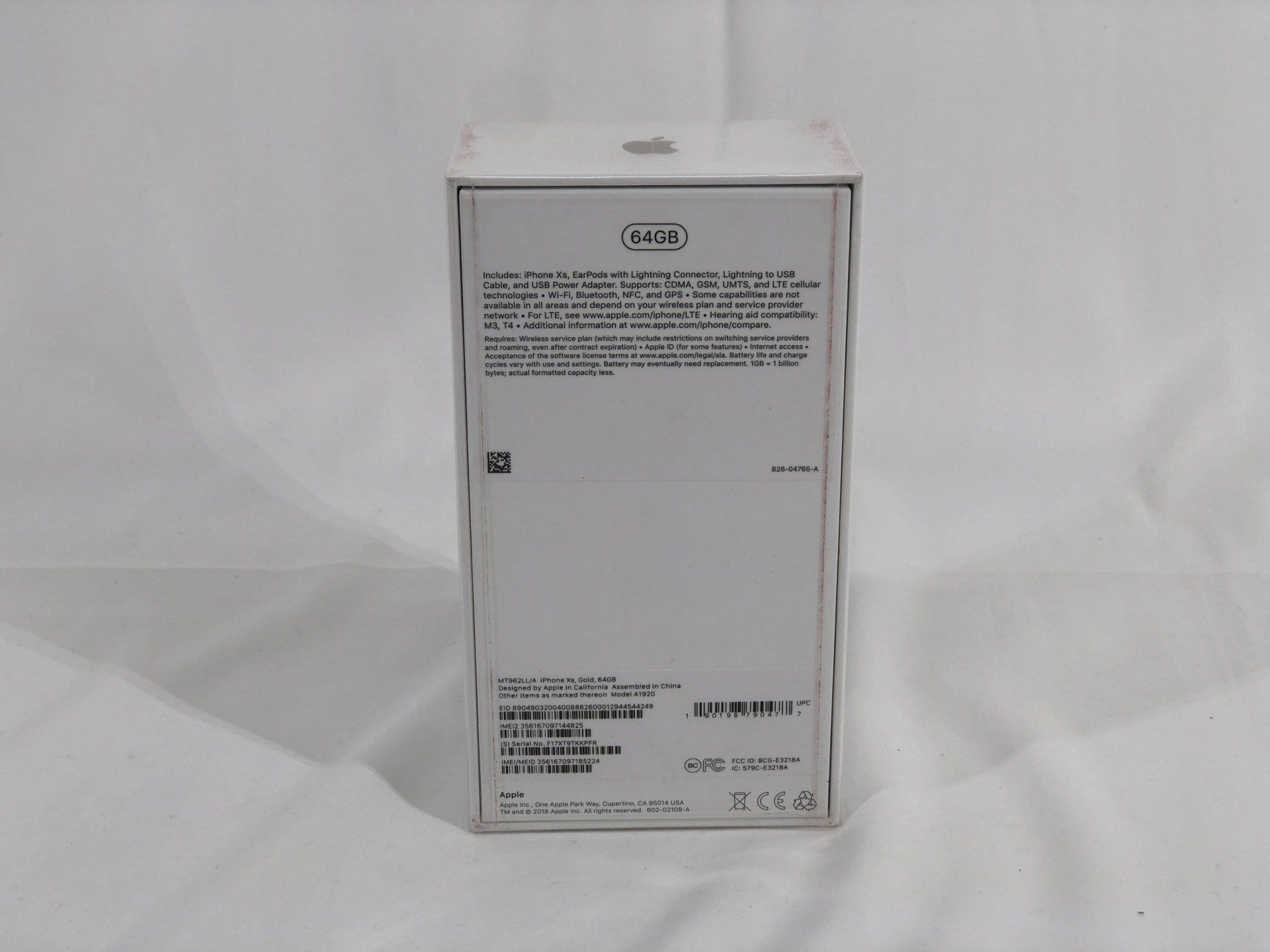 back of iphone box