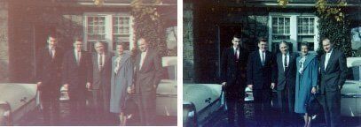 Before and after photo of business man — Newark, DE — Foto Doctor