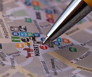 map and pen