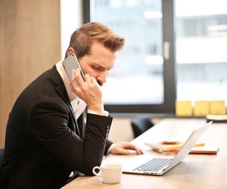 man calling