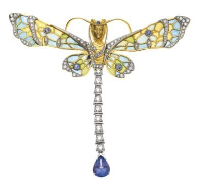 Masriera_Diamonds_Gold_Nymph Broach_MansoorFineJewlers