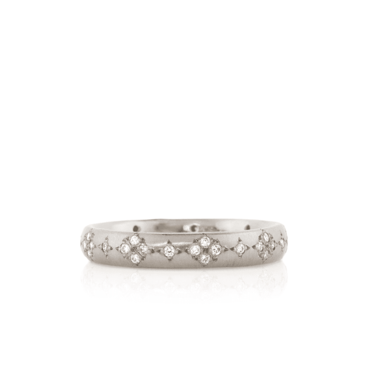 Platinum Diamond Band - Adel Chefridi - Mansoor Jewelers