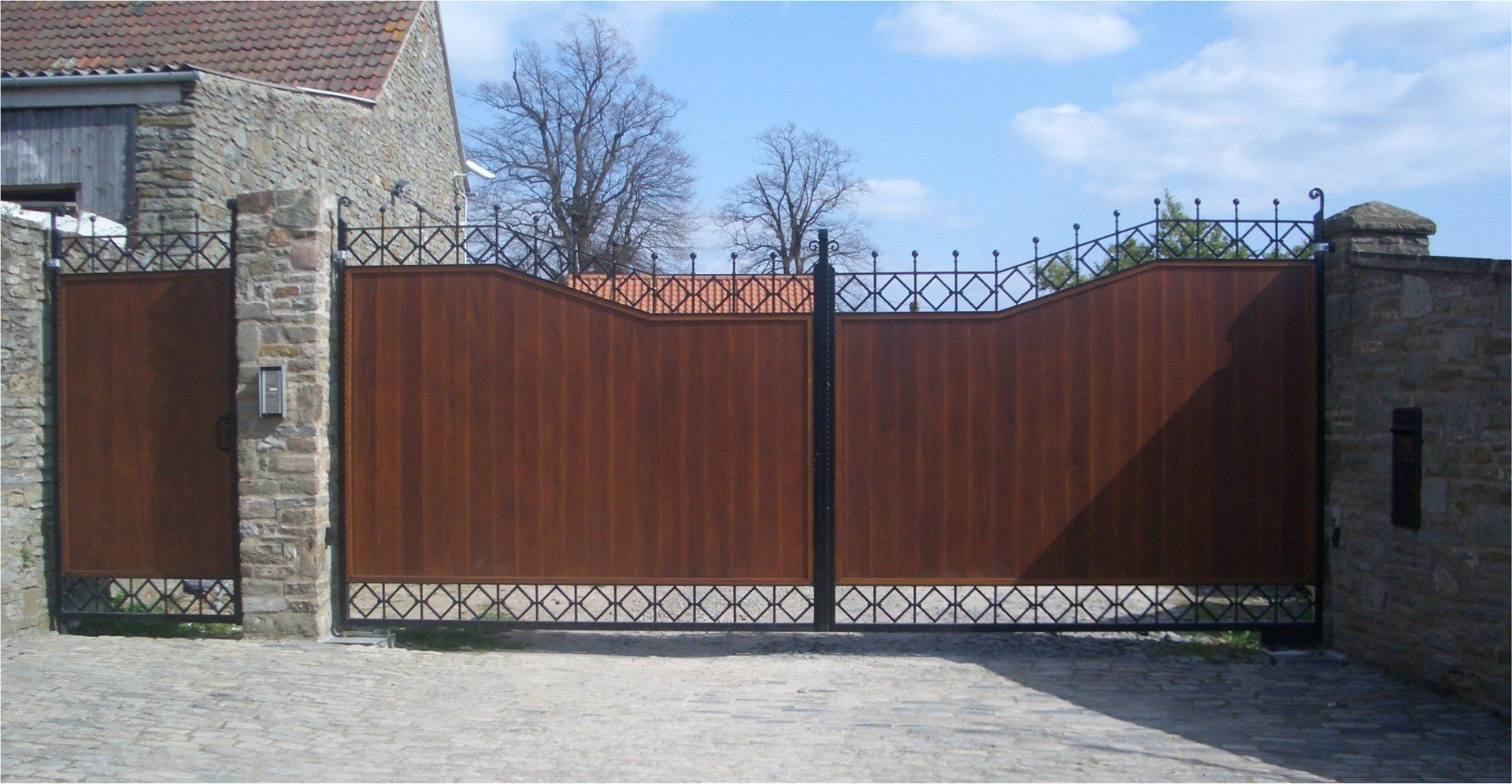 Timber infill gates
