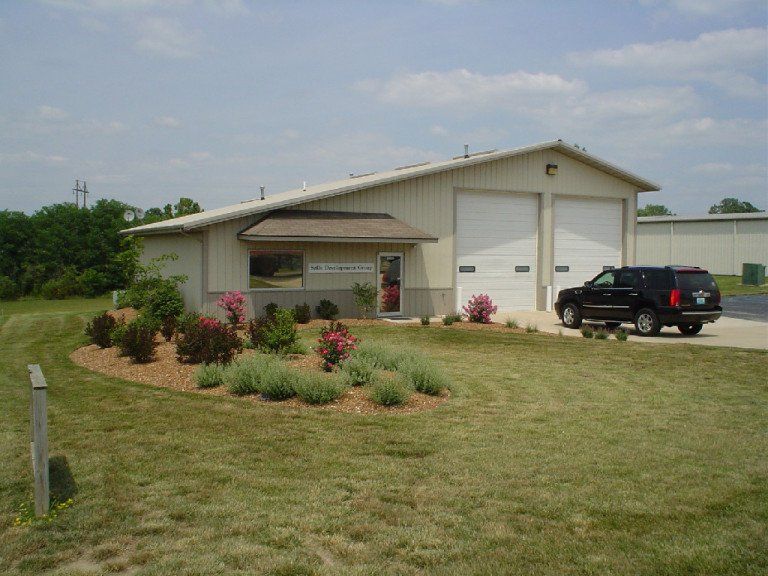 Commercial building exterior view