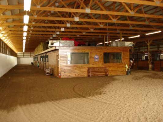 Interior of a equestrian building