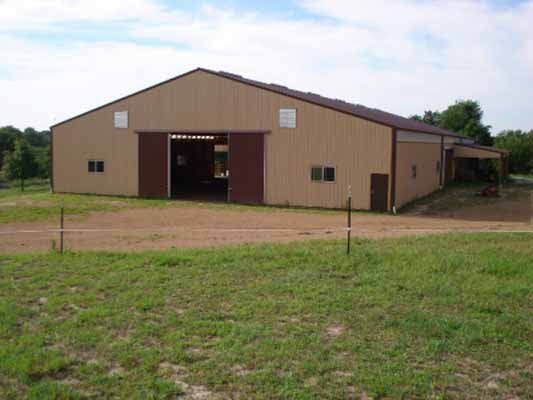 exterior of a equestrian building
