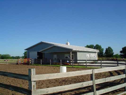 exterior of a equestrian building